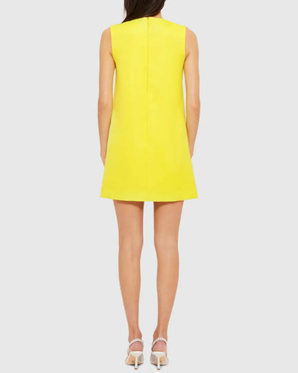Iris Yellow Floral Applique Yvonne Mini Dress