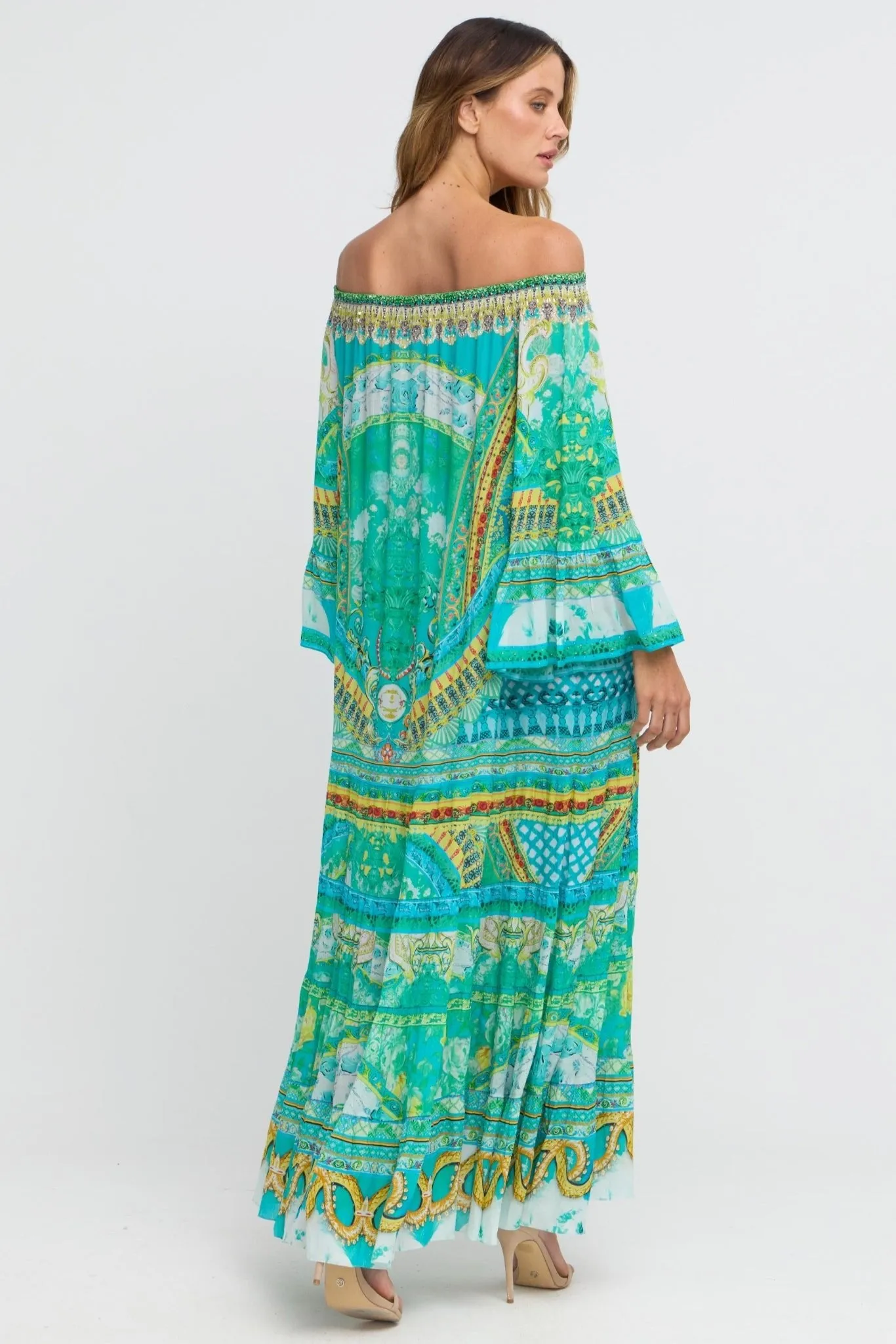 Isle Of Dreams Off Shoulder Maxi Dress
