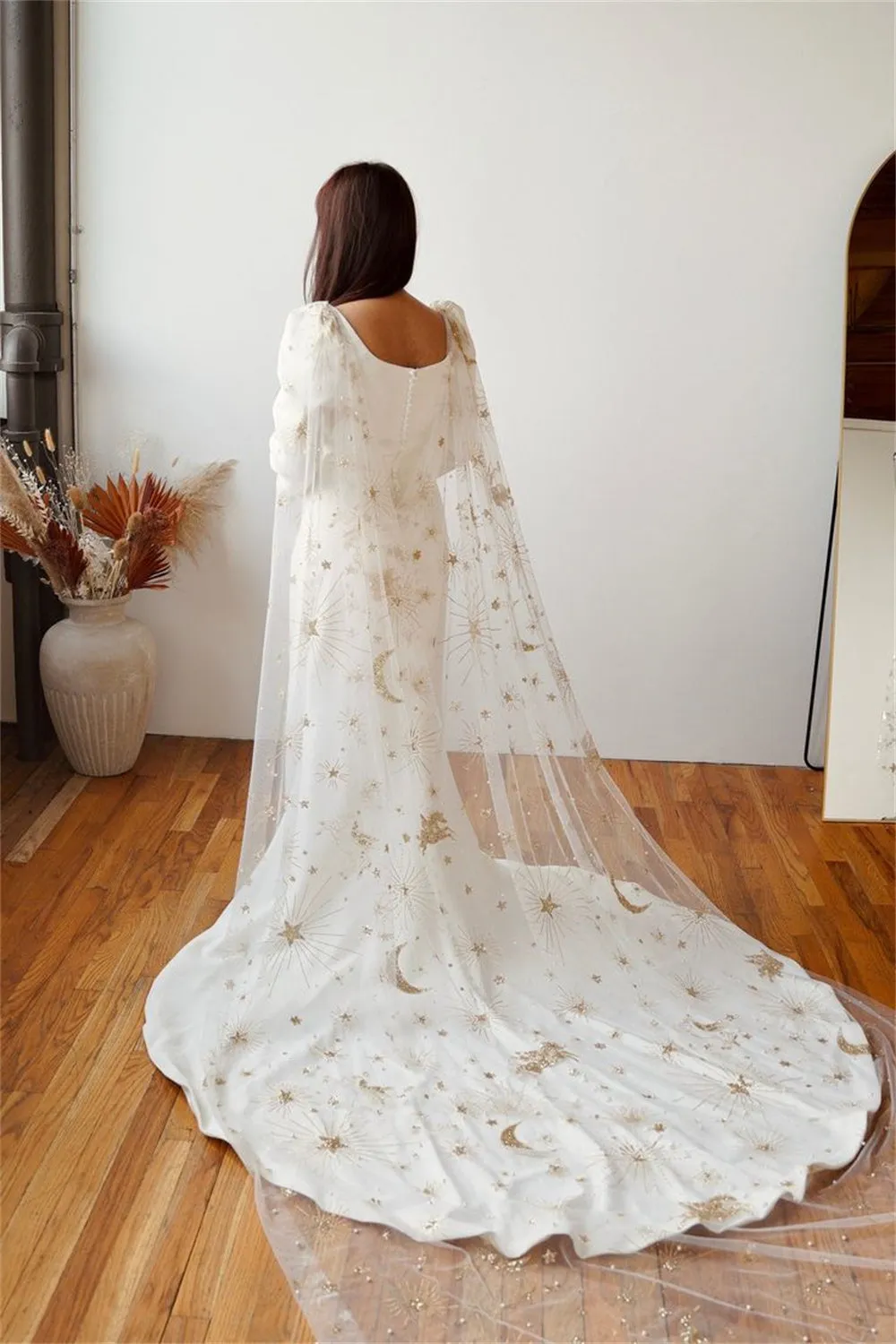 JazzHer White Detachable Shawl vestidos de noche Sheath Satin Prom Dresses Elegant Sleeveless Floor-Length Formal Evening 2025-(PRE-ORDER)