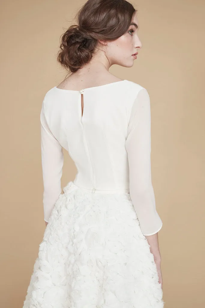 Je t'aime Je t'aime | Chiffon Bridal Top