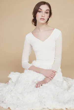 Je t'aime Je t'aime | Chiffon Bridal Top