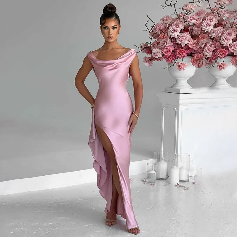June High Split Long Dress