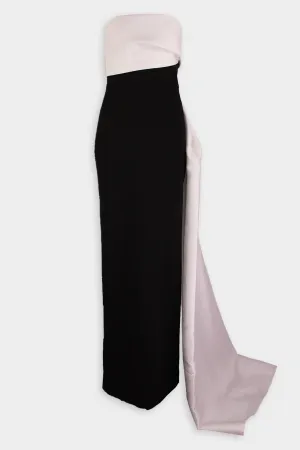 Kinsley Maxi Dress in Cream/Black