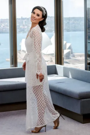 Klara Lace Bridal Robe