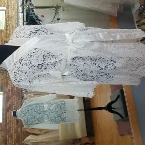 Lace bridal robe PLUS SIZE