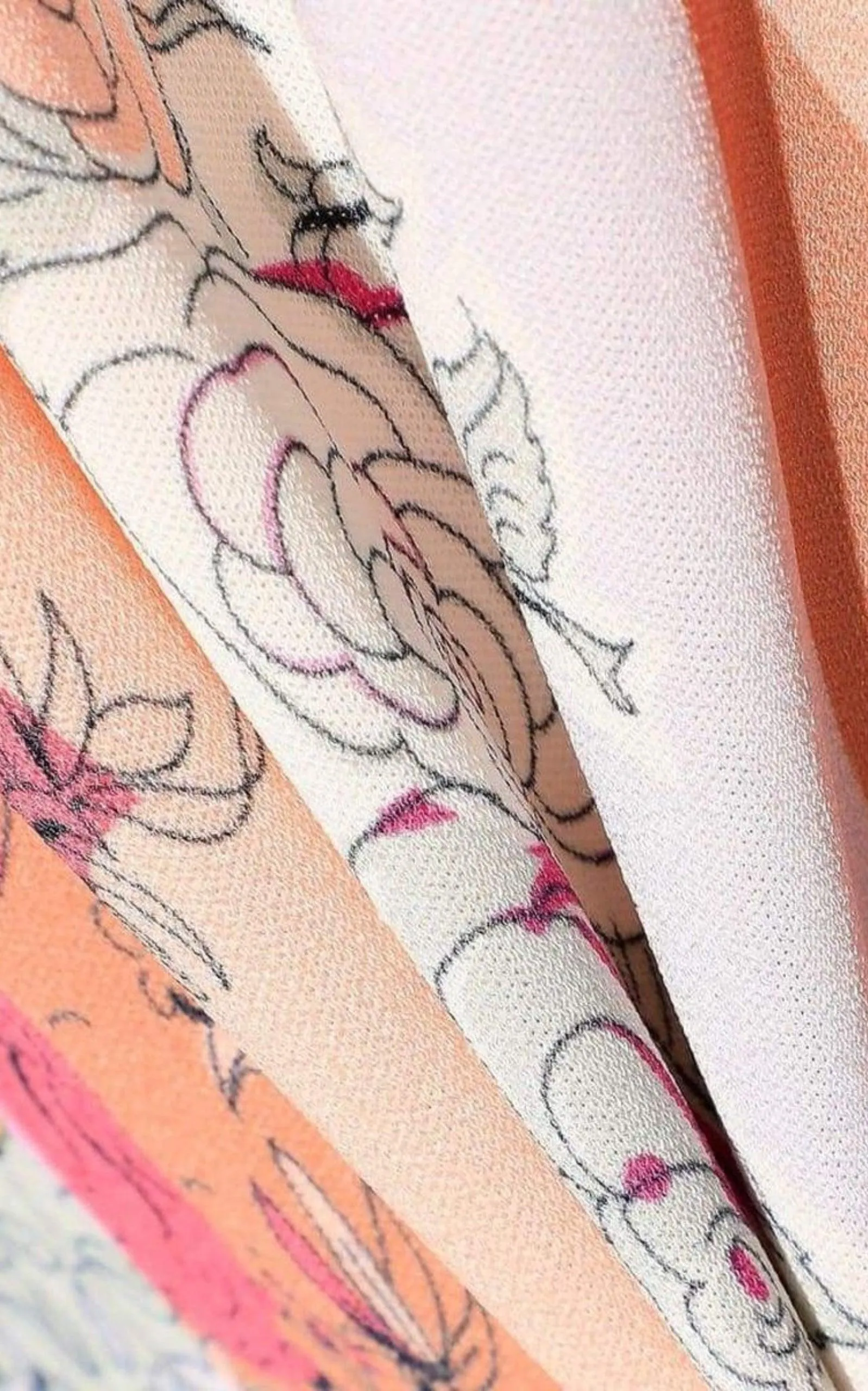 Lace-Trimmed Printed Jersey Dress