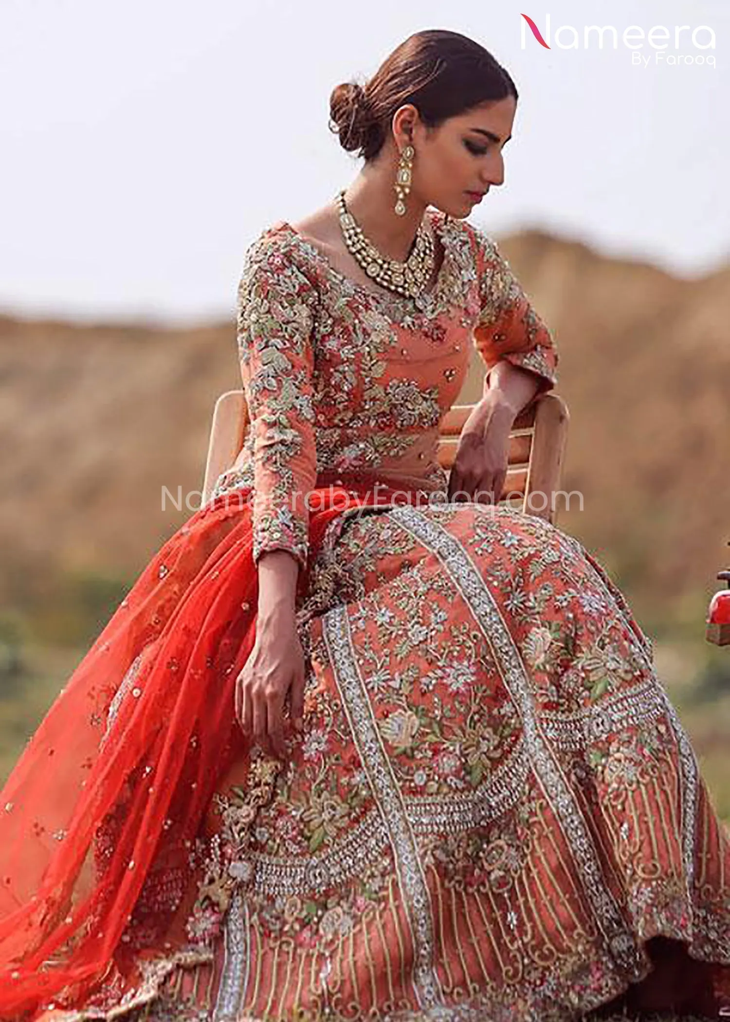Latest Bridal Dress Pakistani for Wedding 2021 #BR139