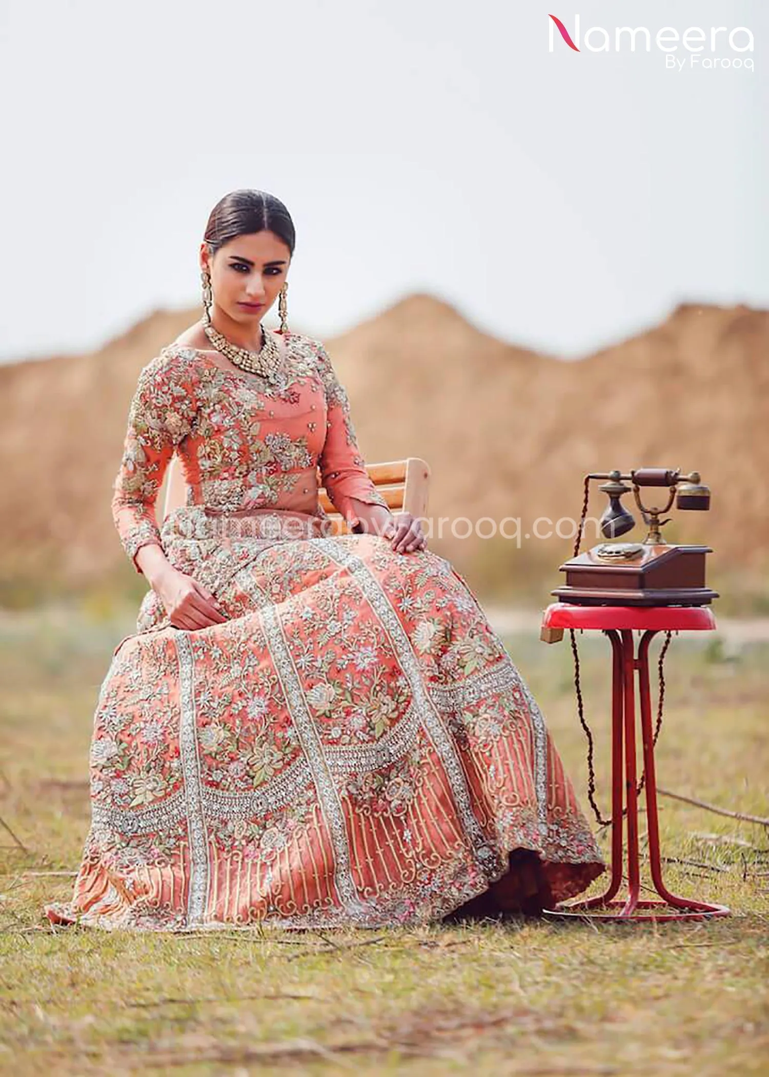 Latest Bridal Dress Pakistani for Wedding 2021 #BR139