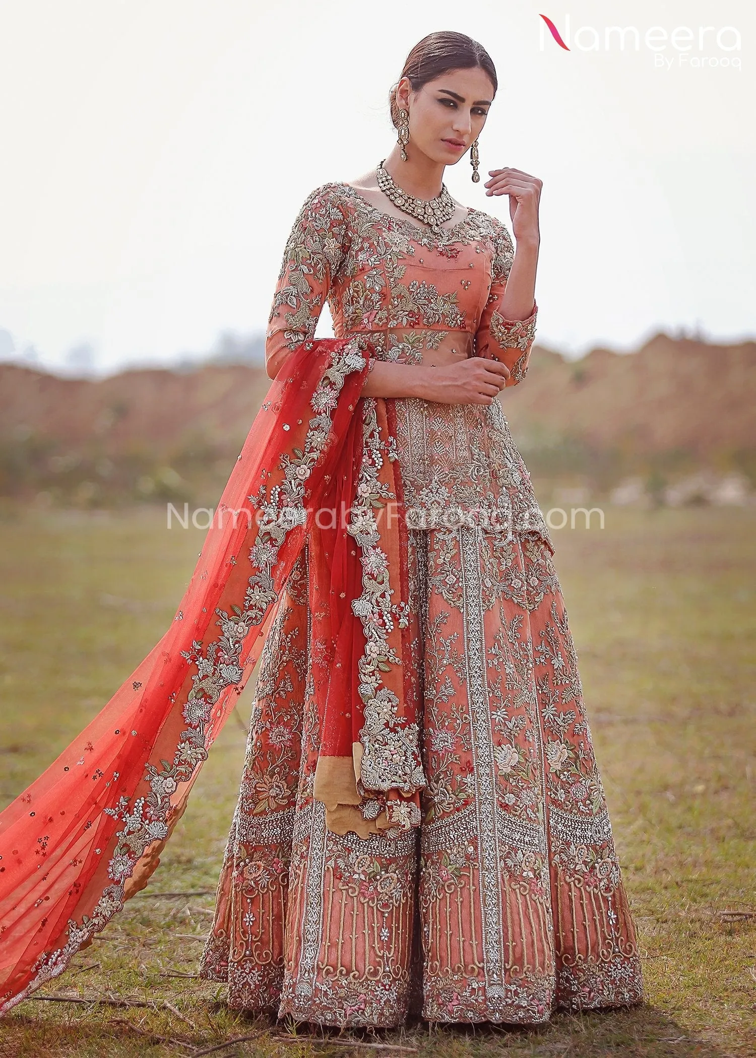 Latest Bridal Dress Pakistani for Wedding 2021 #BR139