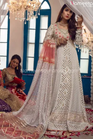 Latest Pakistani Anarkali Frock For Wedding 2021 #BB219