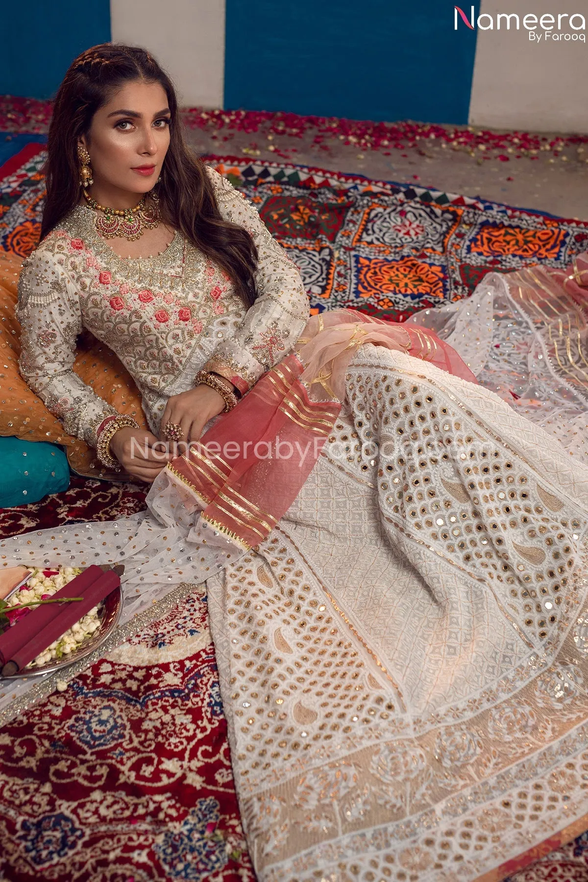 Latest Pakistani Anarkali Frock For Wedding 2021 #BB219