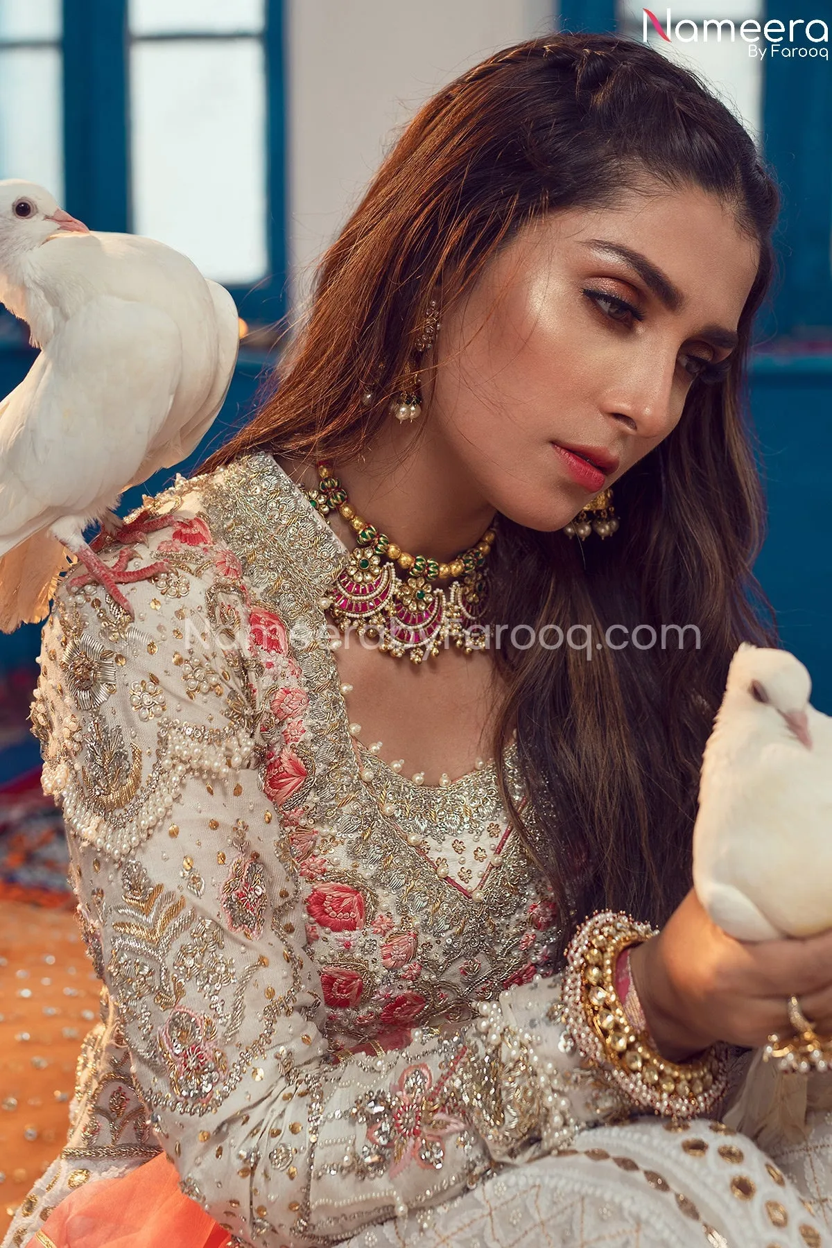 Latest Pakistani Anarkali Frock For Wedding 2021 #BB219