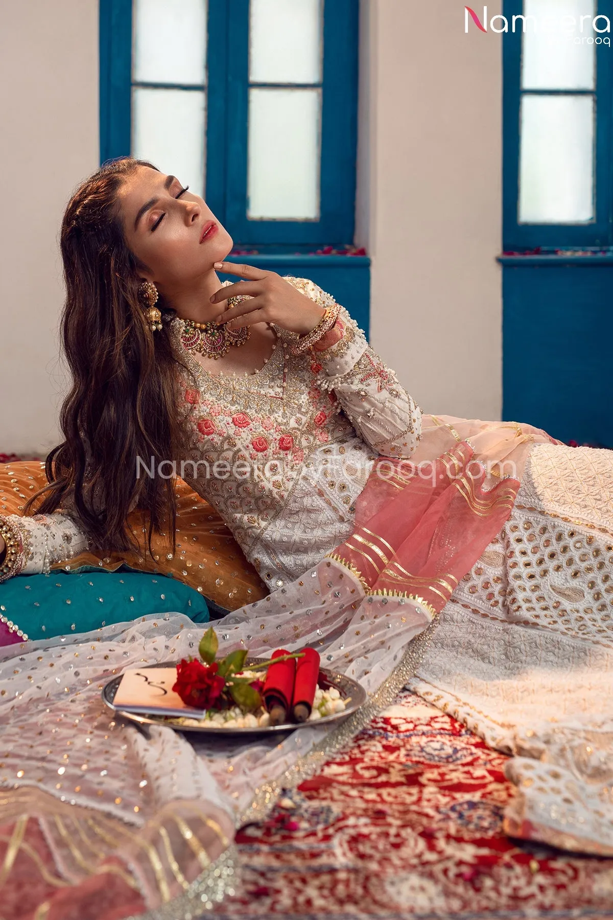 Latest Pakistani Anarkali Frock For Wedding 2021 #BB219
