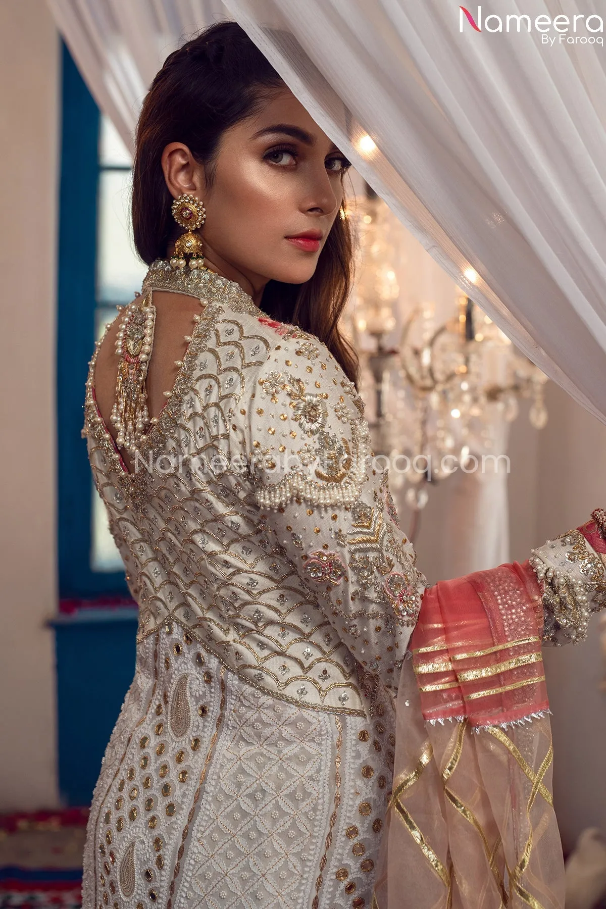 Latest Pakistani Anarkali Frock For Wedding 2021 #BB219