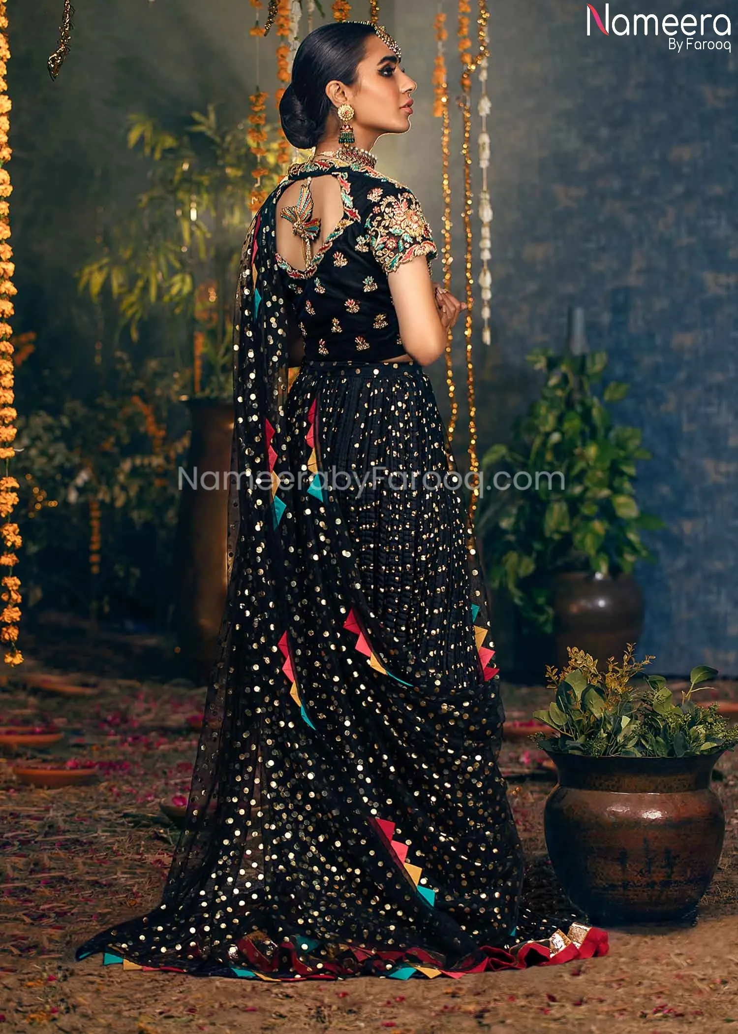 Latest Pakistani Choli Lehenga with Embroidery #BB240