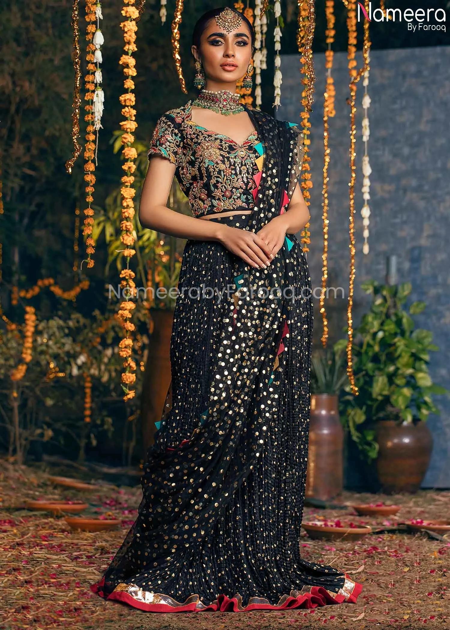 Latest Pakistani Choli Lehenga with Embroidery #BB240