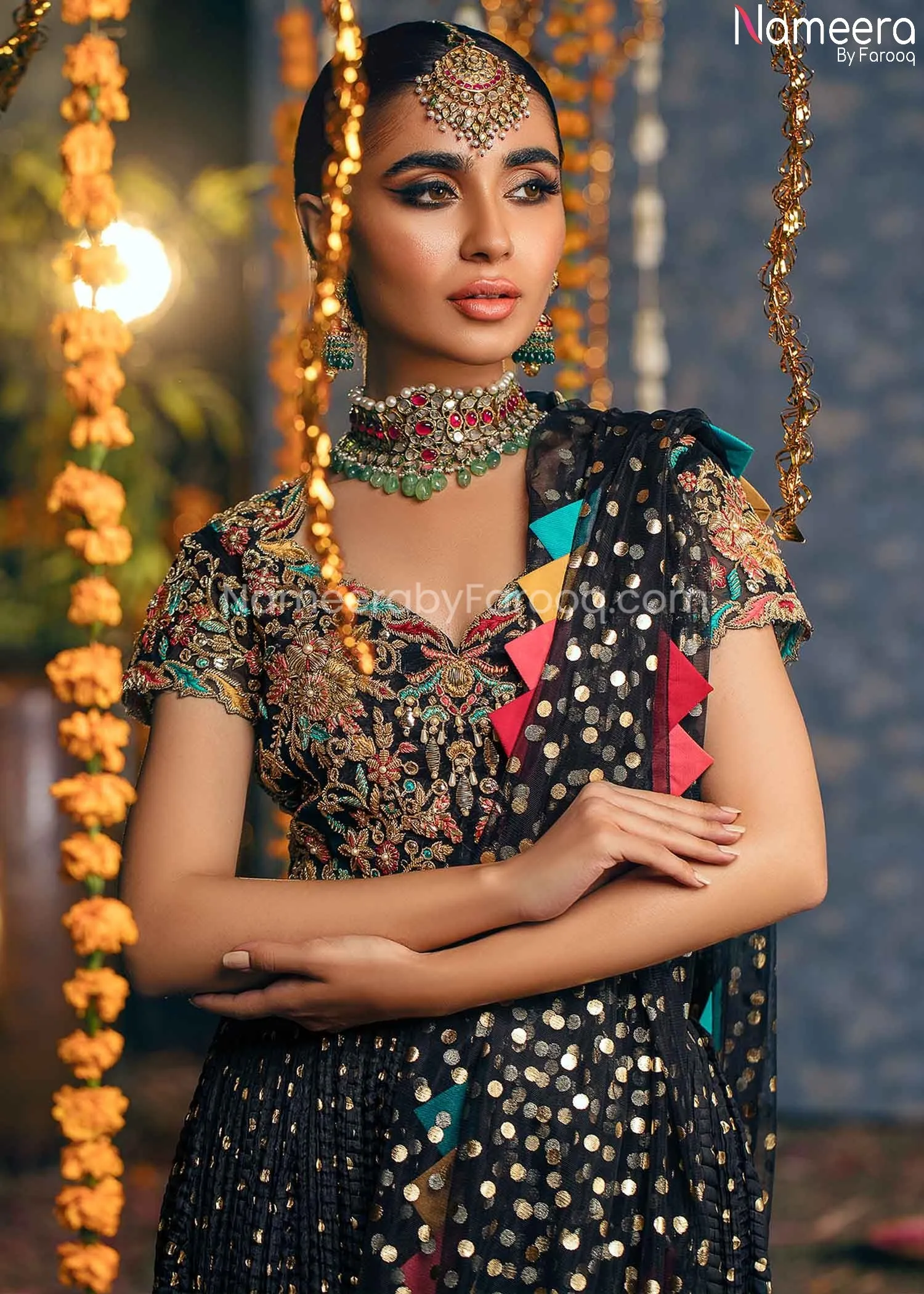 Latest Pakistani Choli Lehenga with Embroidery #BB240