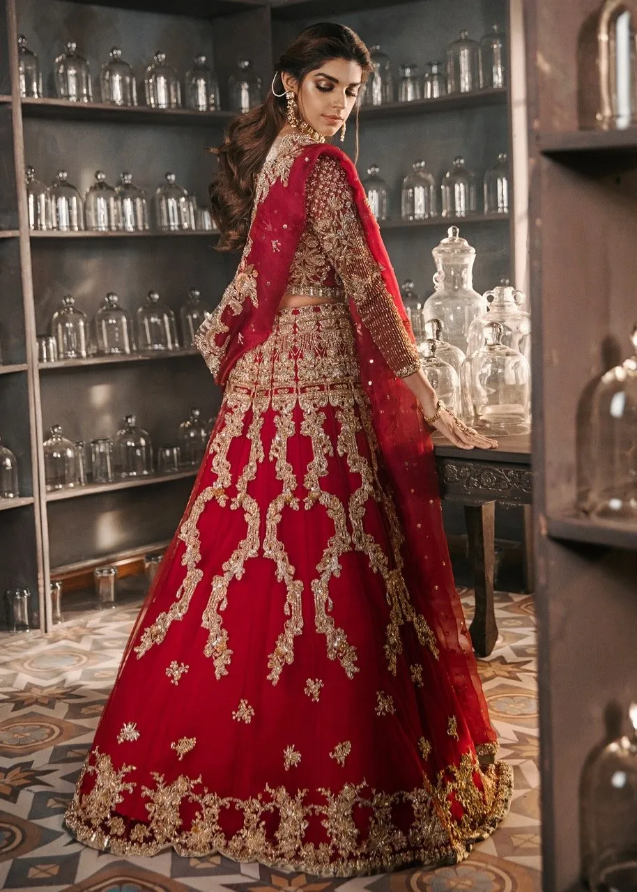 Latest Traditional Red Bridal Lehenga 2019 # B1992