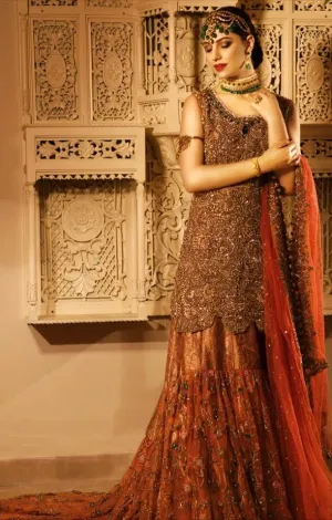 Latest Trail Wedding Lehnga in Orange Red Color #N7069
