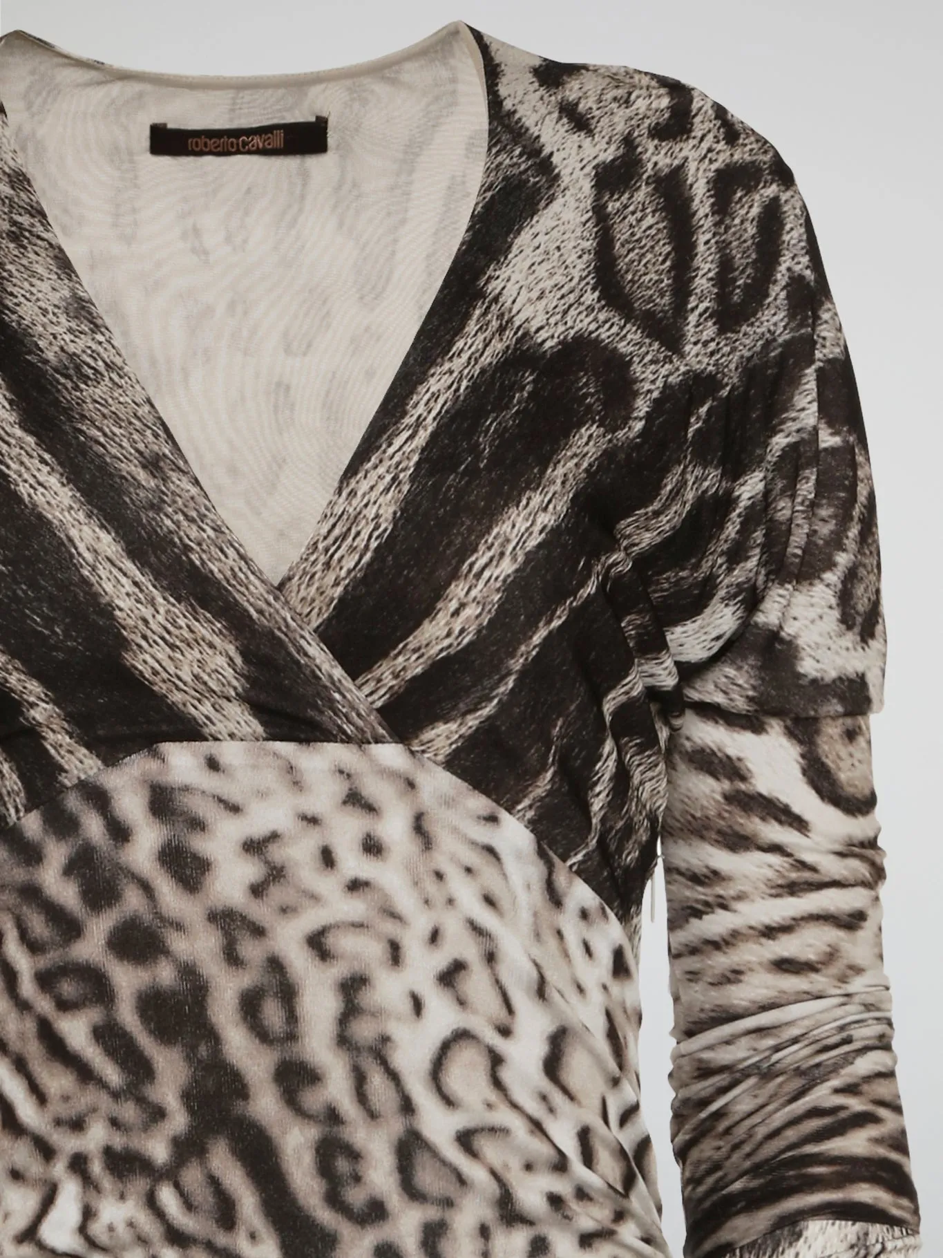 Leopard Print Ruched Dress