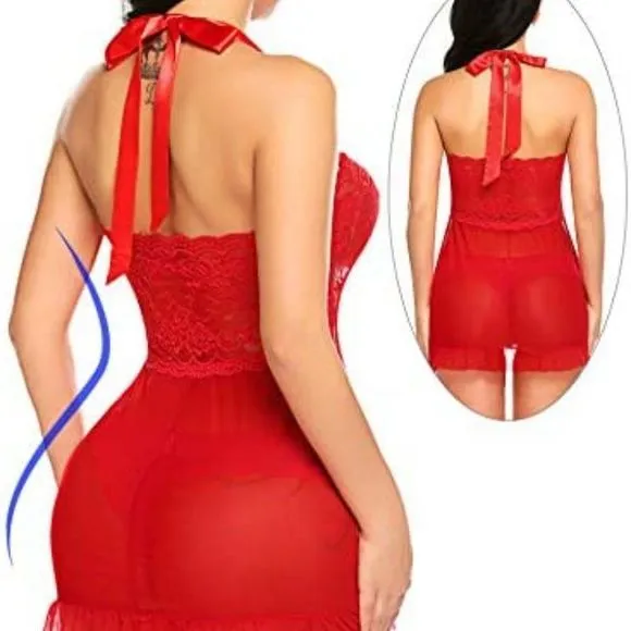 Lingerie for Women Lace Babydoll Dress Bridal Langerie