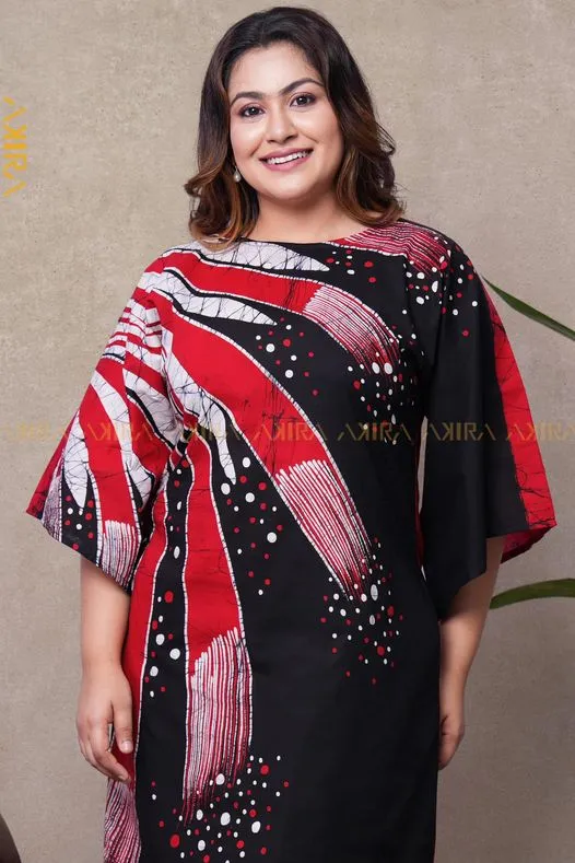 Love-in-a-Mist Batik Poncho Dress | Kaftan, Bohemian Dress, Floral Dress, Boho Maxi Dress