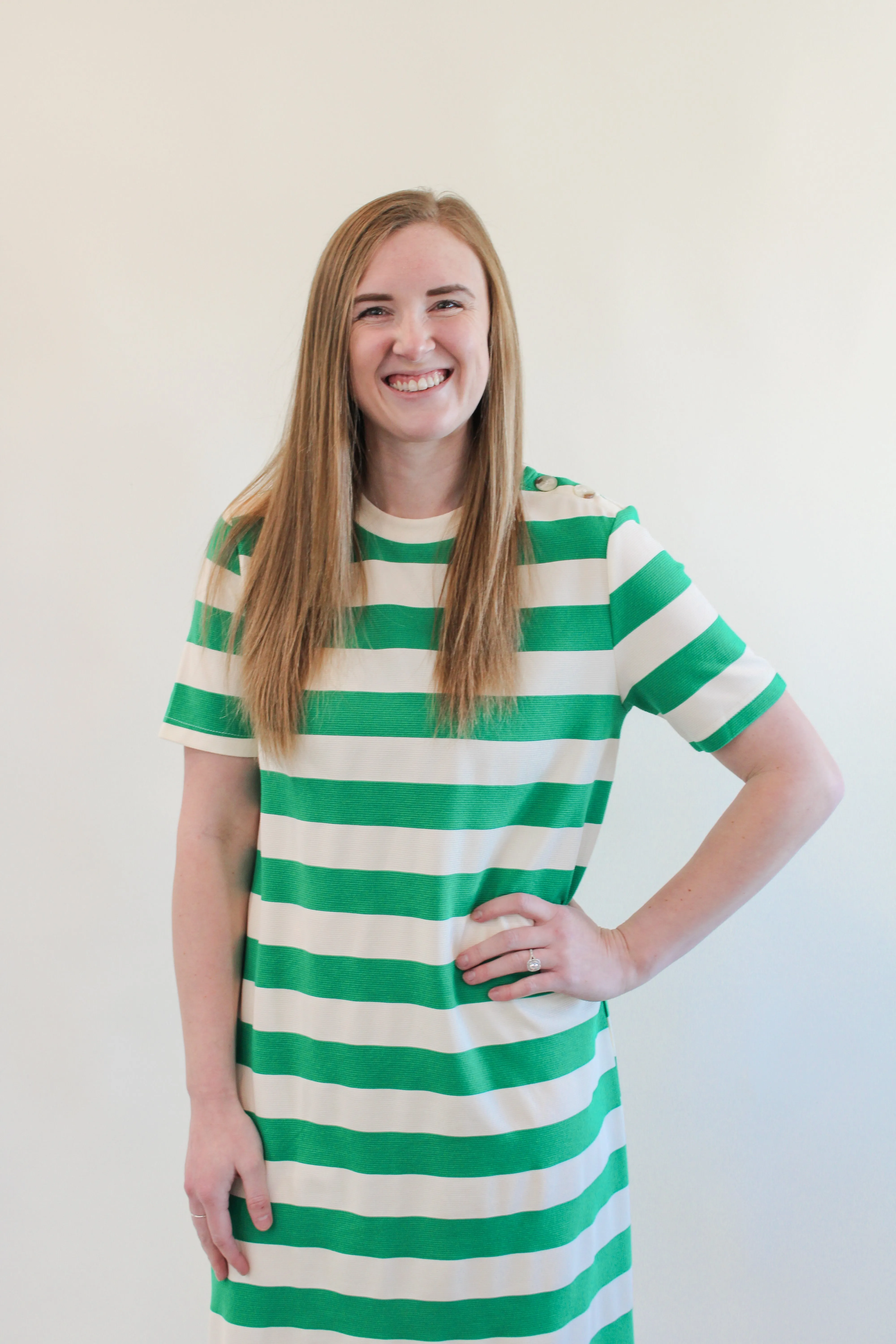 LUCY STRIPE MAXI TSHIRT DRESS