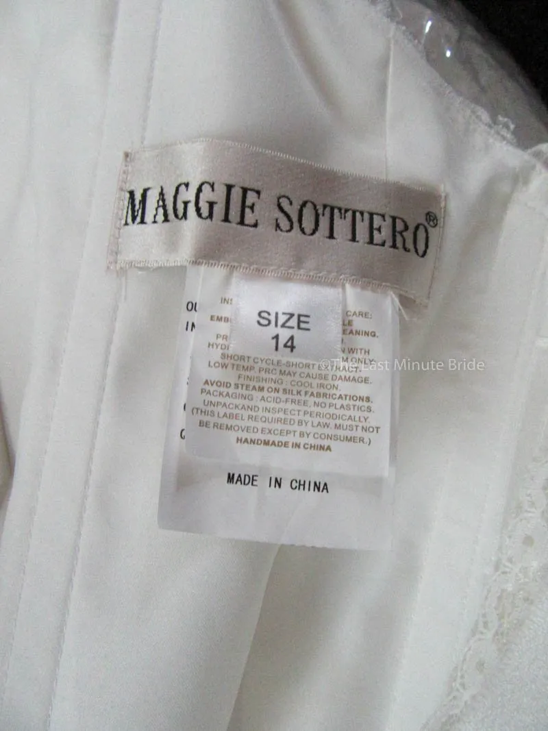 Maggie Sottero Jackie 7MS355 with detachable cap sleeves