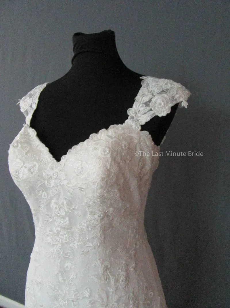 Maggie Sottero Jackie 7MS355 with detachable cap sleeves