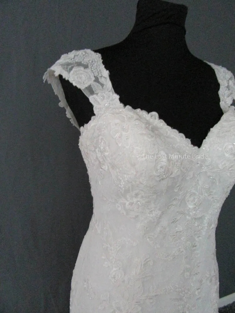 Maggie Sottero Jackie 7MS355 with detachable cap sleeves