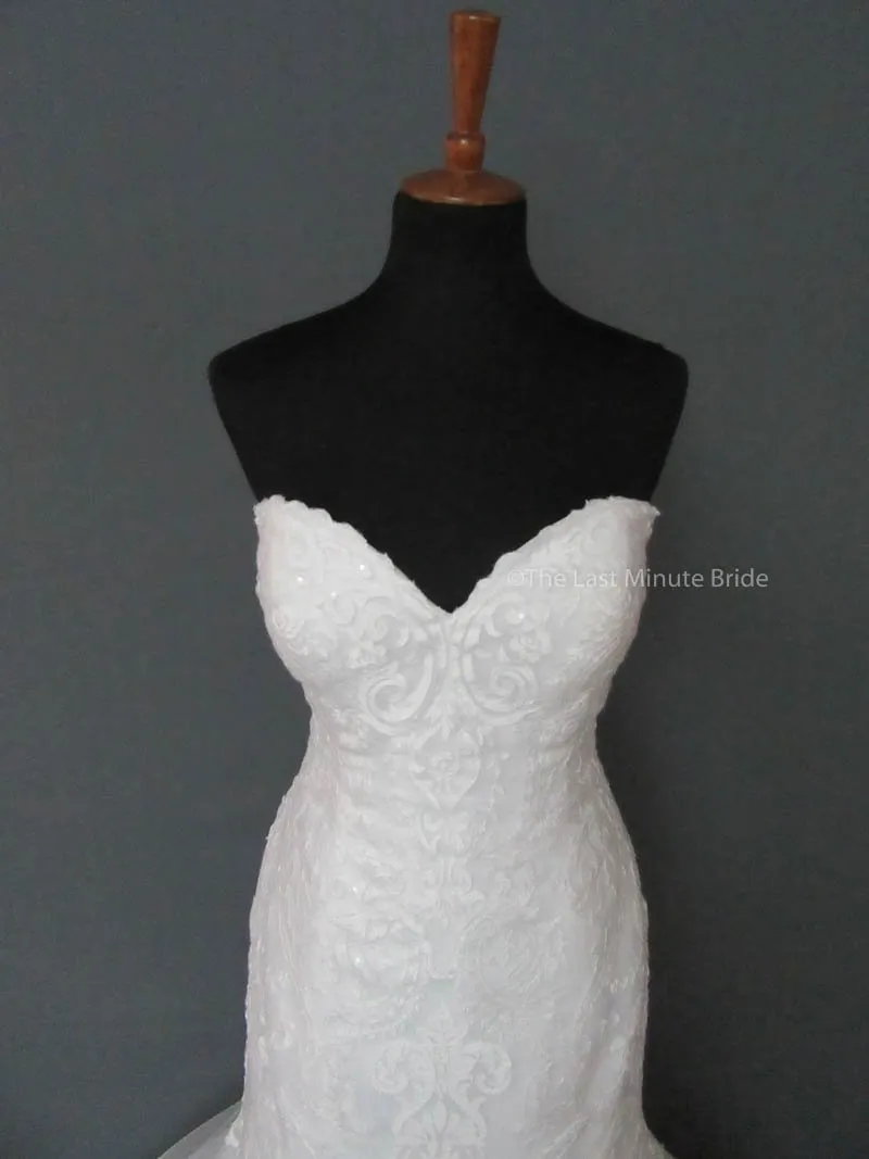 Maggie Sottero Rosamund 6MT199 with detachable cap sleeves