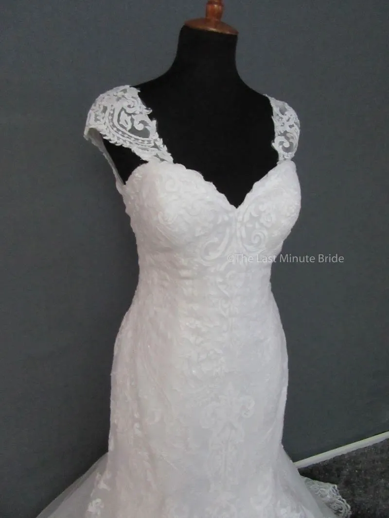 Maggie Sottero Rosamund 6MT199 with detachable cap sleeves