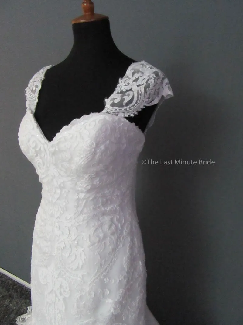 Maggie Sottero Rosamund 6MT199 with detachable cap sleeves