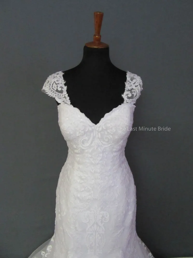 Maggie Sottero Rosamund 6MT199 with detachable cap sleeves