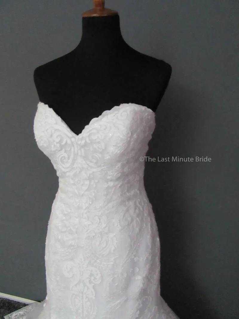Maggie Sottero Rosamund 6MT199 with detachable cap sleeves