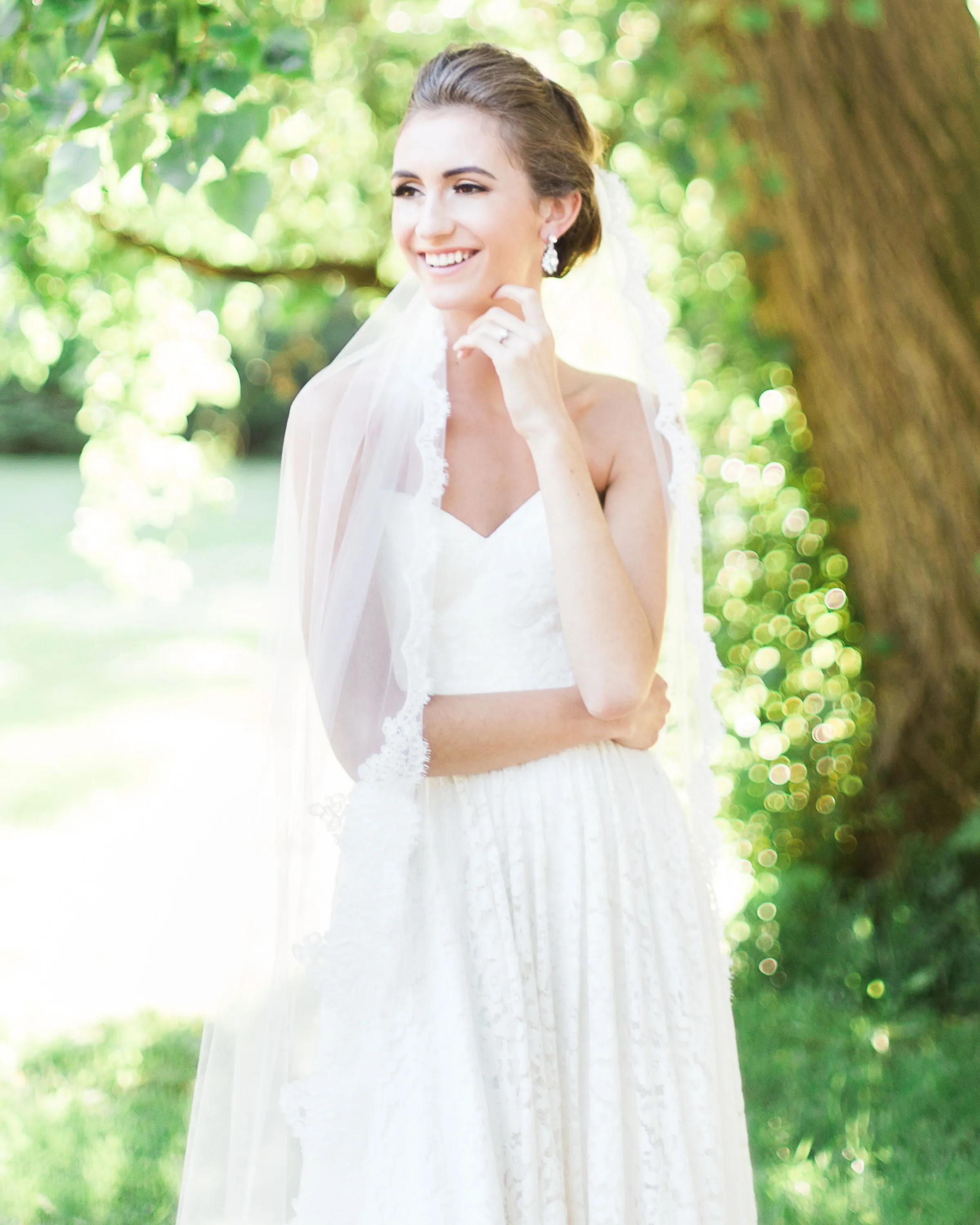 Magnolia Lace Chapel Veil