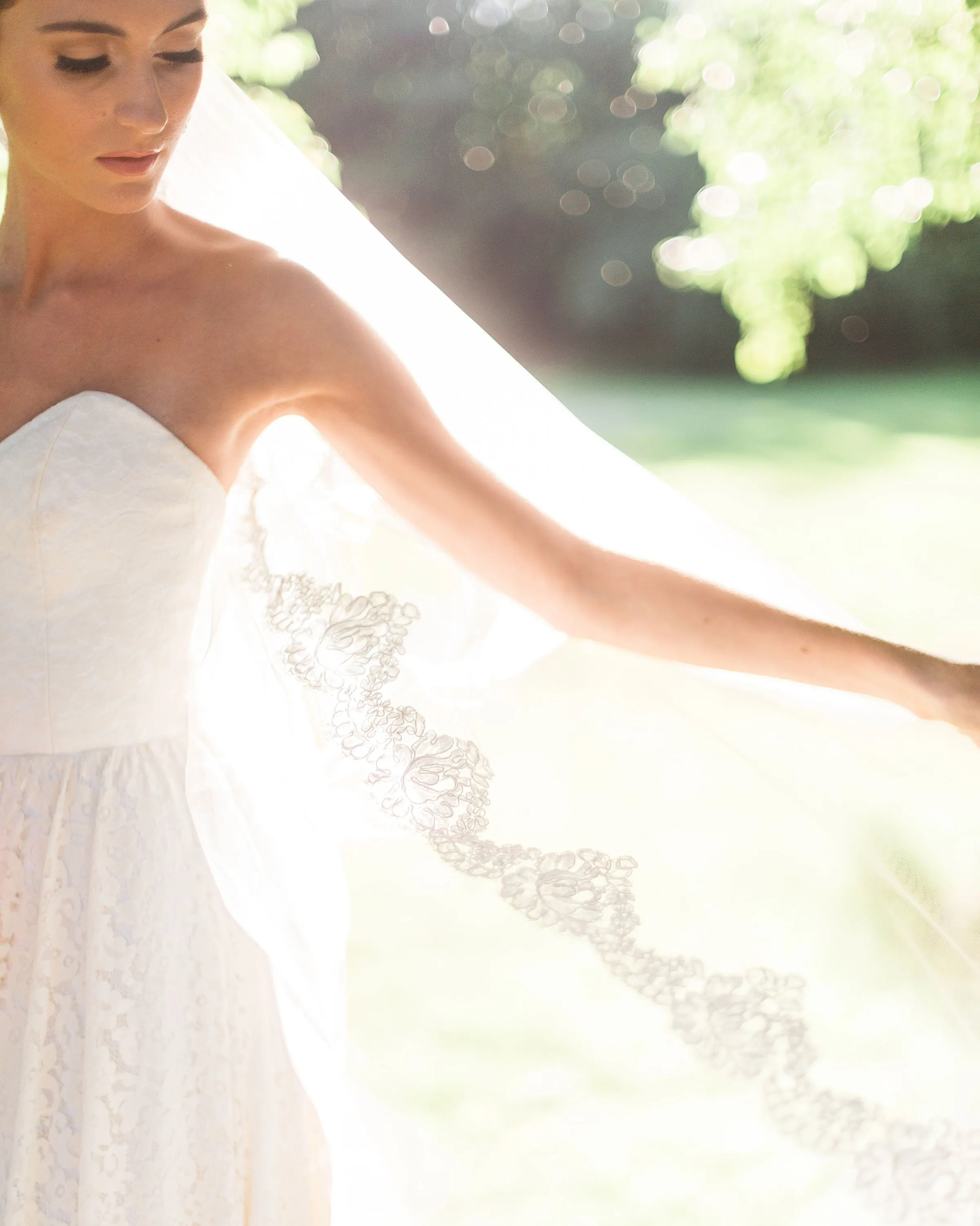 Magnolia Lace Chapel Veil