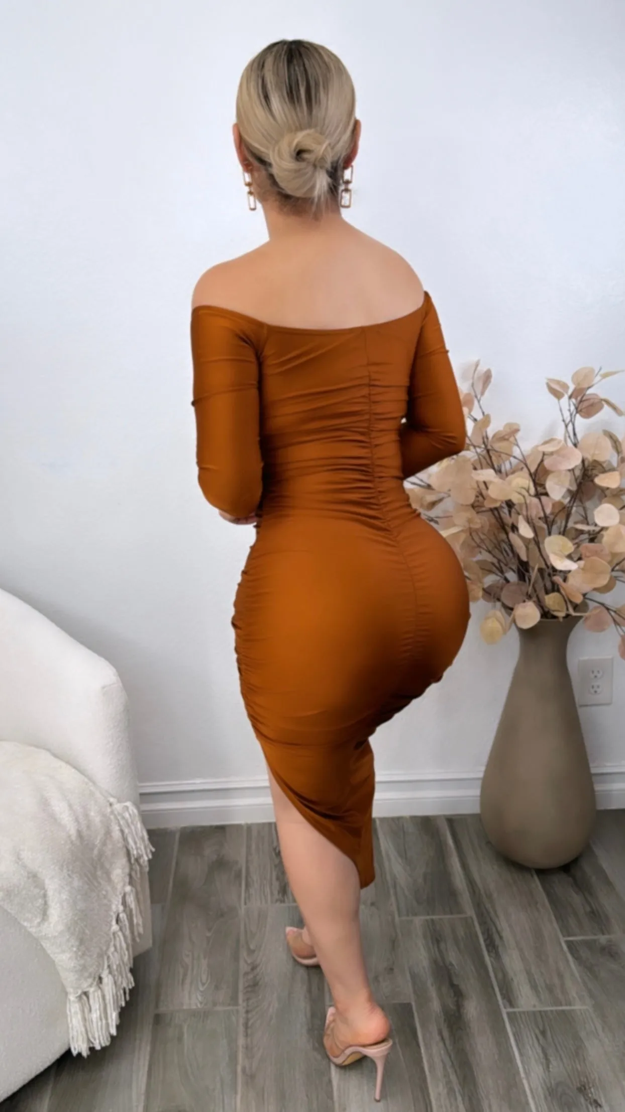 MARIELLE COPPER DRESS