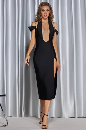 Marigold Elegance Black Dress