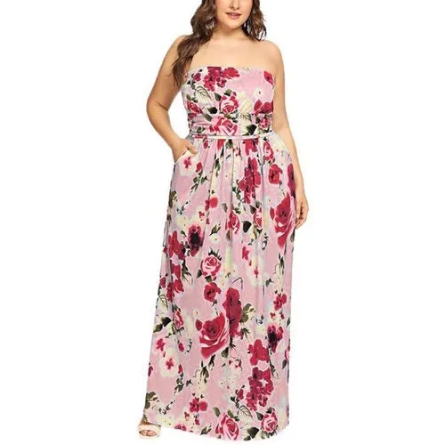 Maternity  Plus Size Holiday Off Shoulder Long