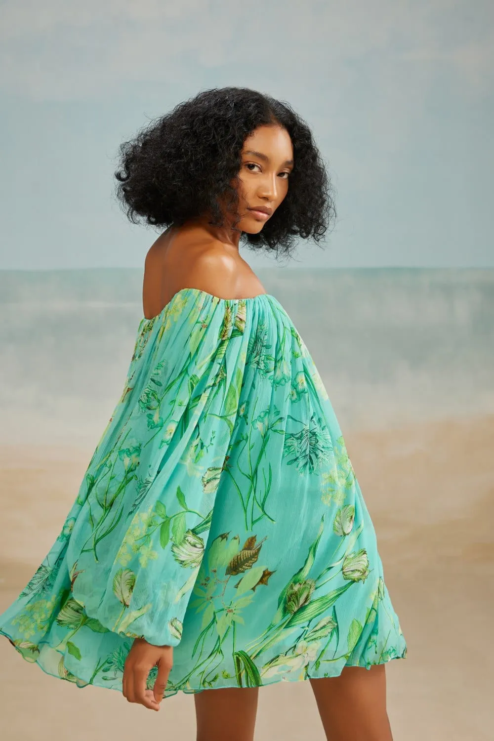 MELE OFF SHOULDER MINI DRESS