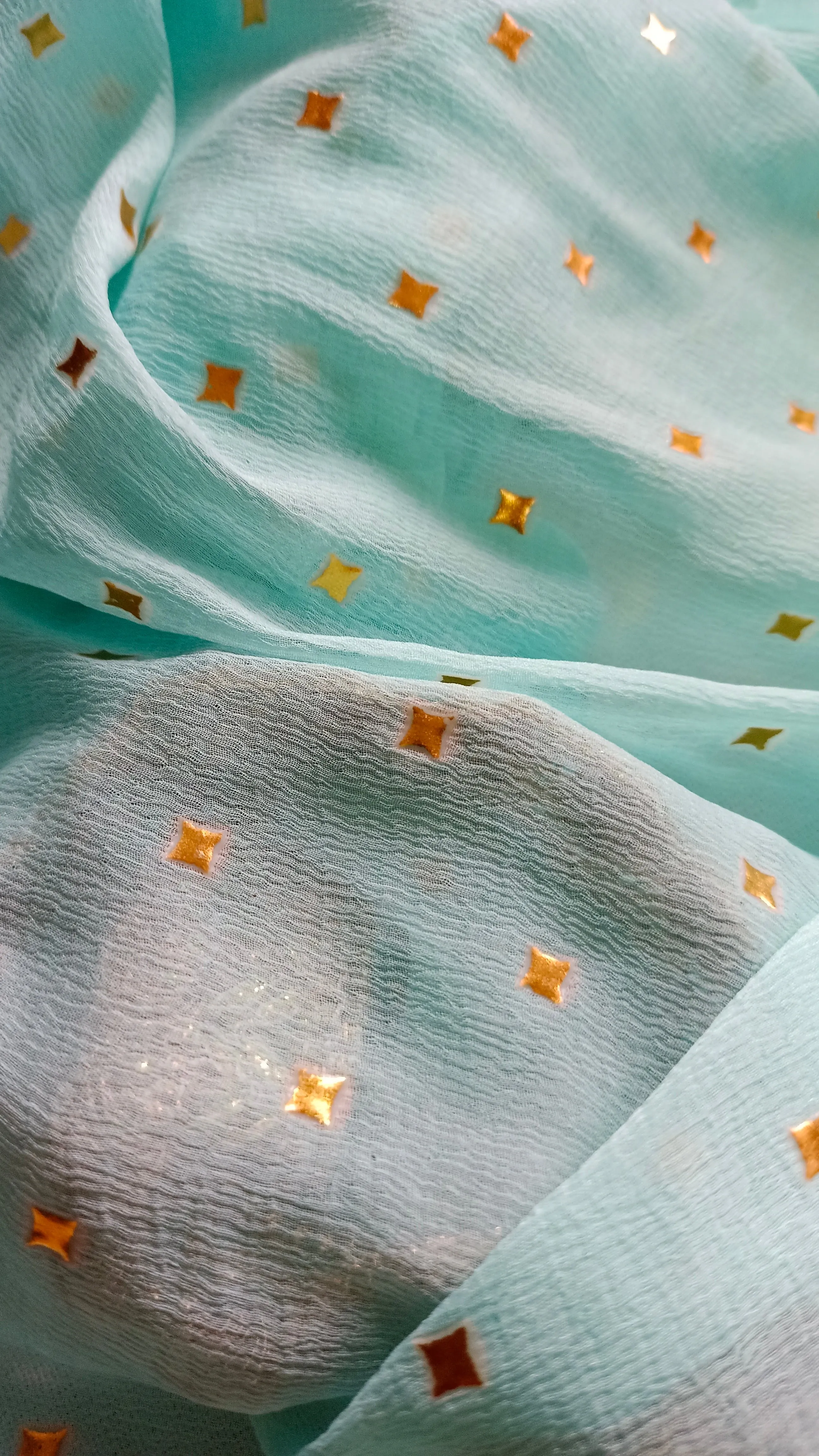 Mint Blue Chiffon Dupatta