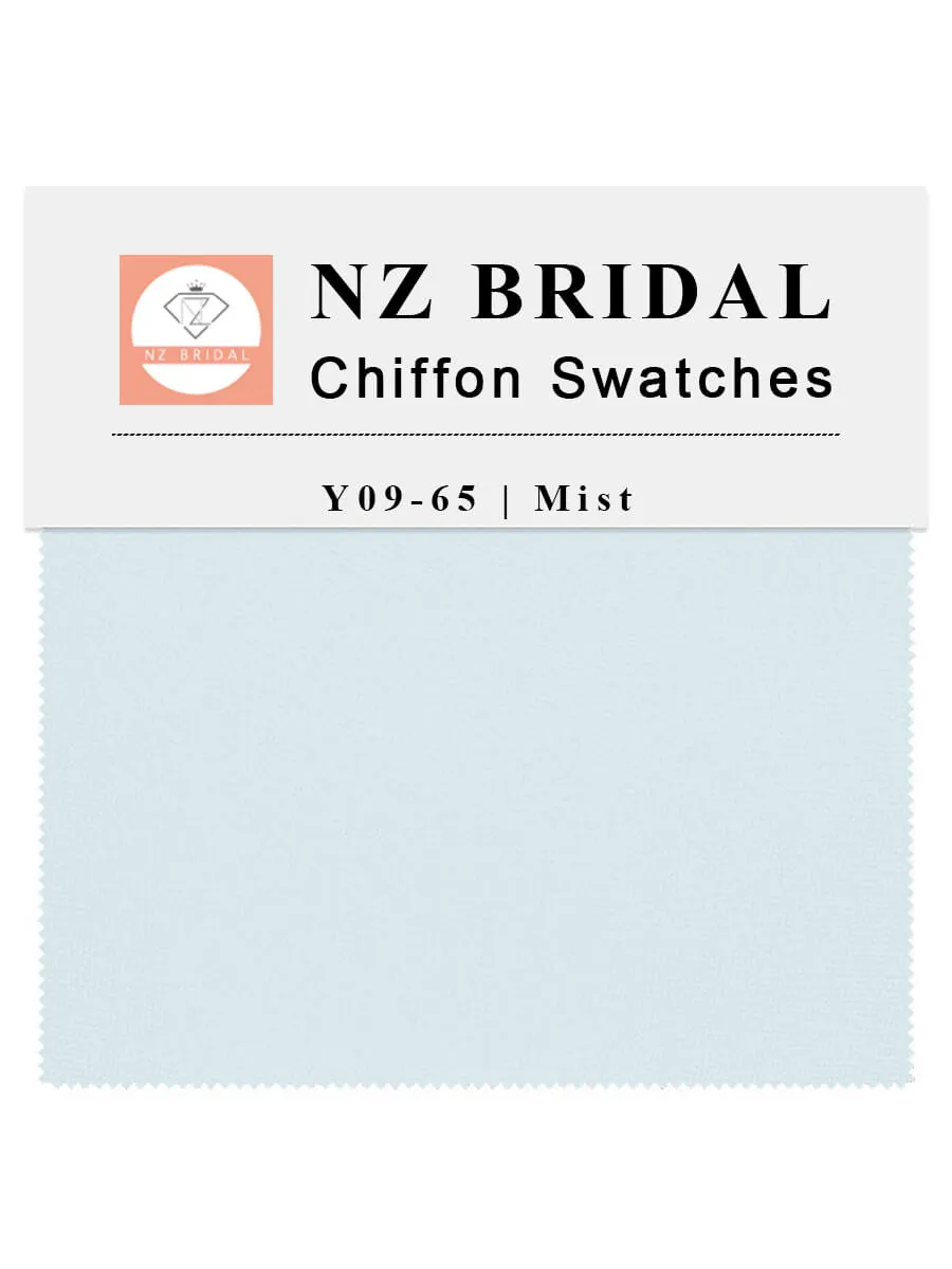 Mist Fabric Swatch Samples Chiffon