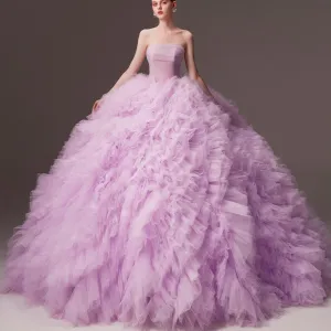 Modern Quinceanera Dress Puffy Ruffle Quince Dress & Gowns
