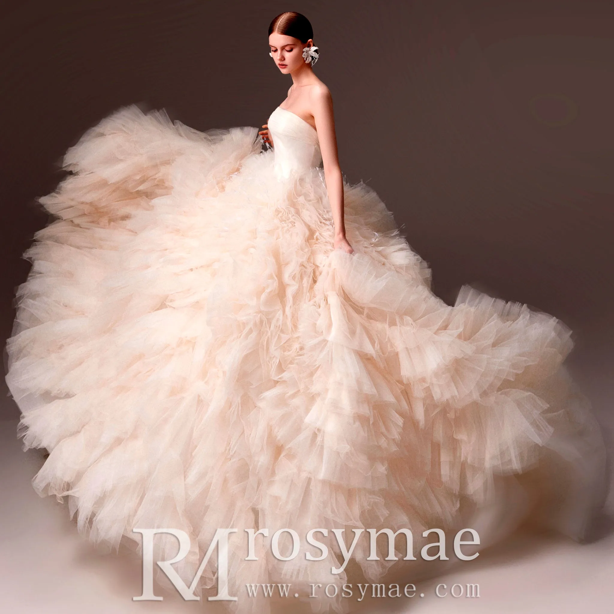 Modern Quinceanera Dress Puffy Ruffle Quince Dress & Gowns
