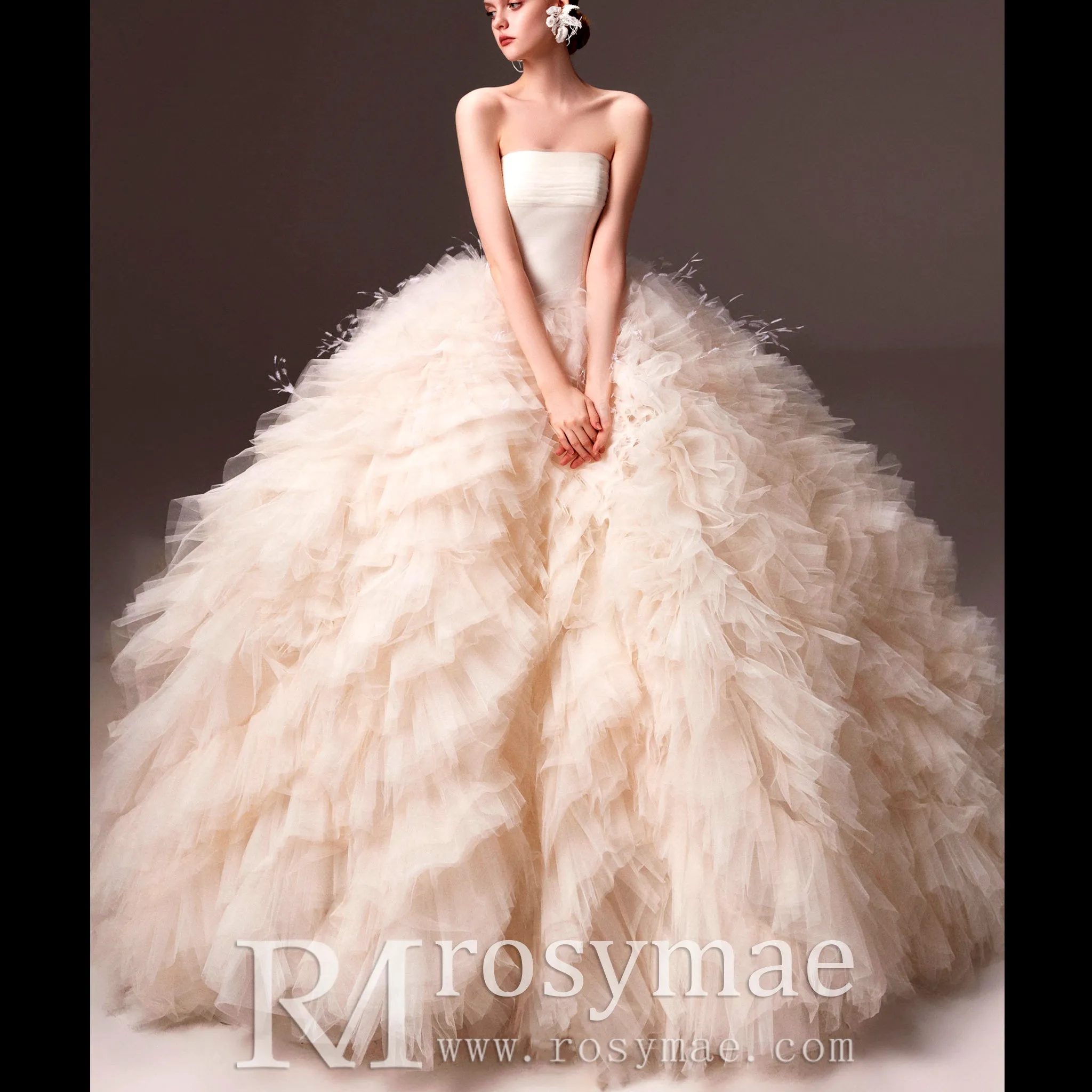 Modern Quinceanera Dress Puffy Ruffle Quince Dress & Gowns