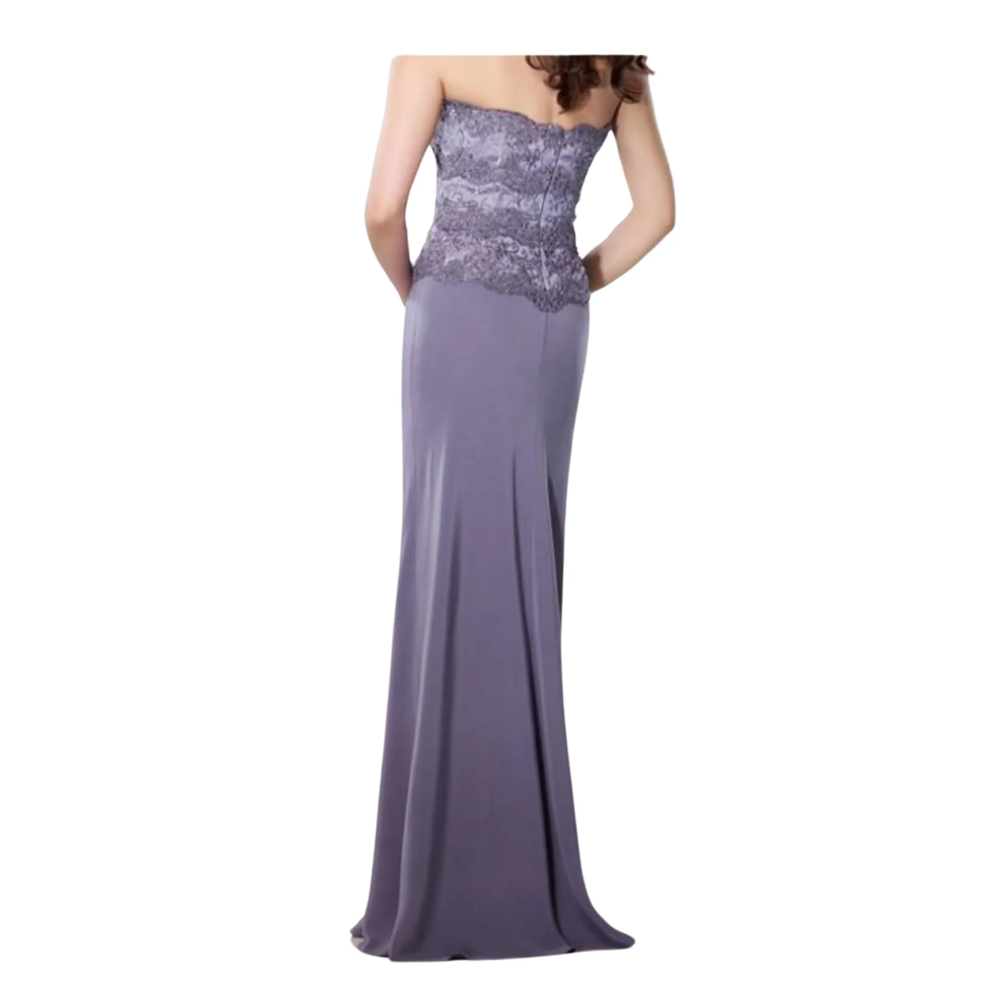 MONTAGE BY MON CHERI Periwinkle Strapless Lace Two-Piece Dress Size 12 NWT
