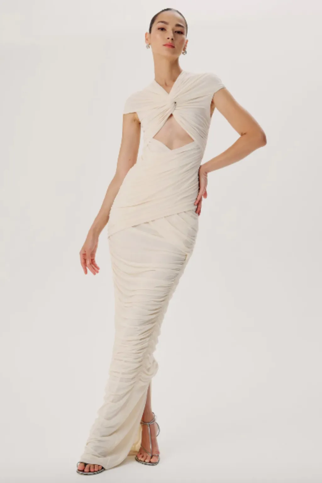 Nasha Gown in Ivory by Ronny Kobo - RENTAL