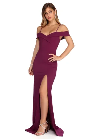 Nat Formal Stylish High Slit Dress