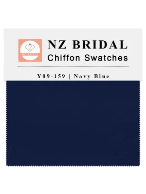 Navy Blue Fabric Swatch Samples Chiffon